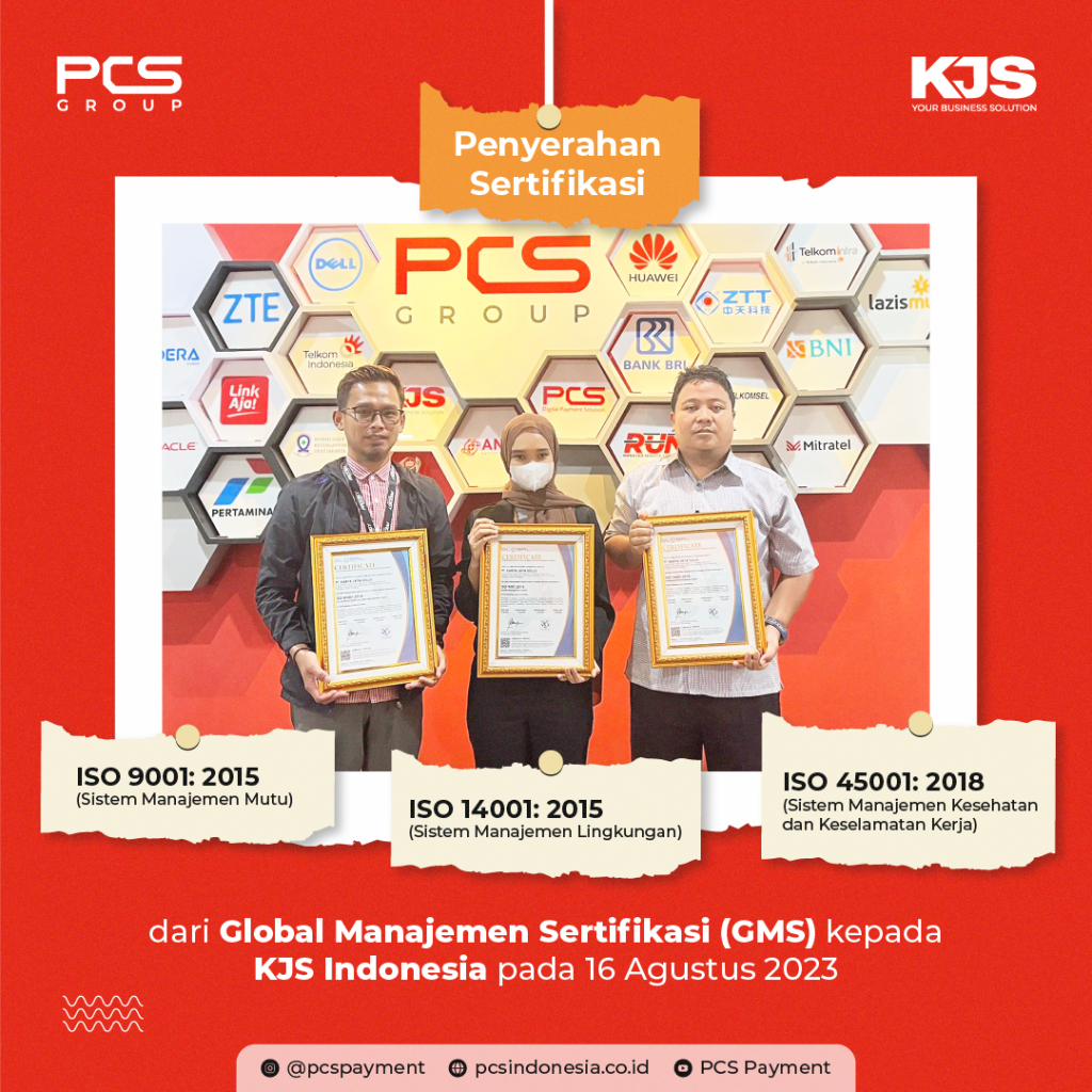KJS Indonesia Raih 3 Sertifikasi Internasional ISO Tahun 2023